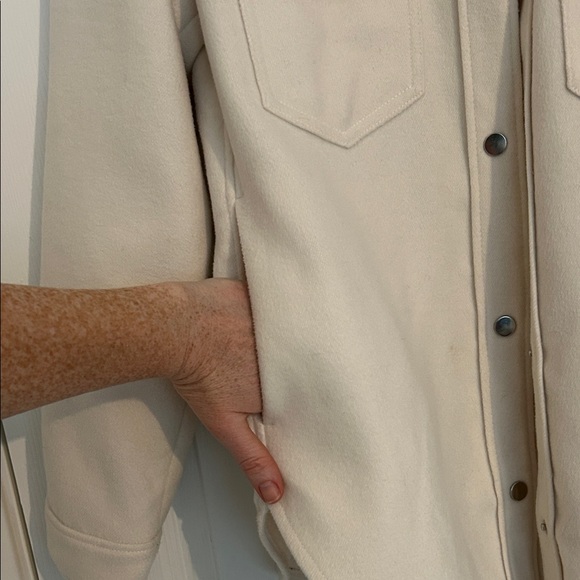 Cream Button-Up Jacket - Picture 4 of 5